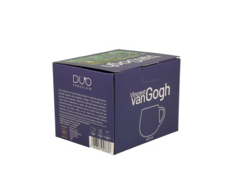 Kubek baryłka Van Gogh irises na urodziny malarstwo