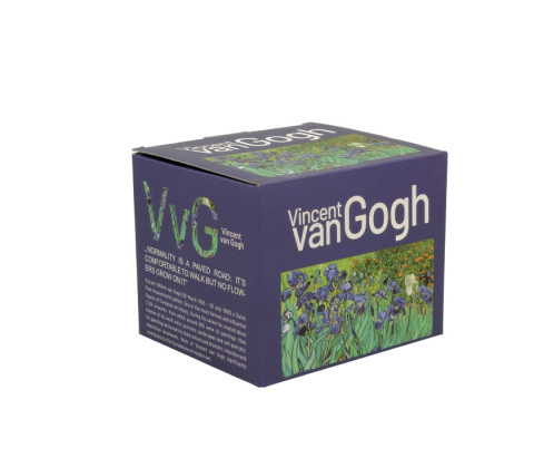 Kubek baryłka Van Gogh irises na urodziny malarstwo