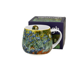 Kubek baryłka Van Gogh irises na urodziny malarstwo