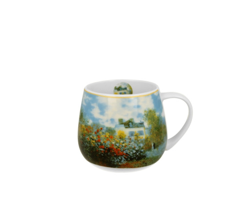 Kubek baryłka do kawy herbaty prezent Monet Garden malarz