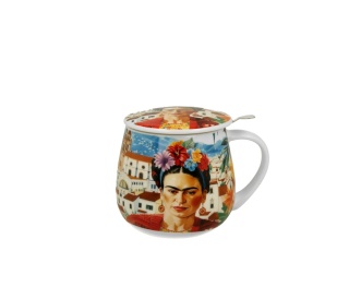 Kubek baryłka zaparzacz Frida na urodziny Mexican art