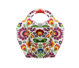 Kubek do herbaty kawy na prezent łowicz obwoluta porcelana