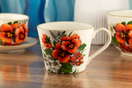 Kubek z kolekcji bratki ceramiczny Mieroszów