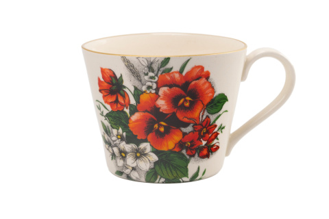 Kubek z kolekcji bratki ceramiczny Mieroszów