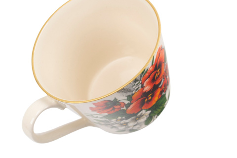 Kubek z kolekcji bratki ceramiczny Mieroszów