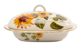 Maselnica na masło słonecznik Mieroszów ceramika