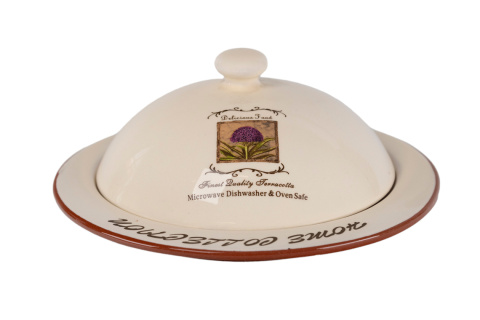 Maselnica ceramiczna kremowa home collection na masło