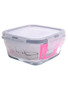 Pojemnik szklany na żywność lunch box do kuchni 375 ml Lav