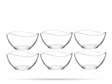 Salaterka szklana miska okrągła 6 szt na sałatkę Lav Vira