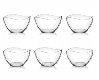 Salaterka szklana miska okrągła 6 szt na sałatkę Lav Vira
