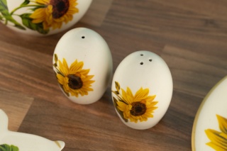 Solniczka i pieprzniczka z Mieroszowa słoneczniki