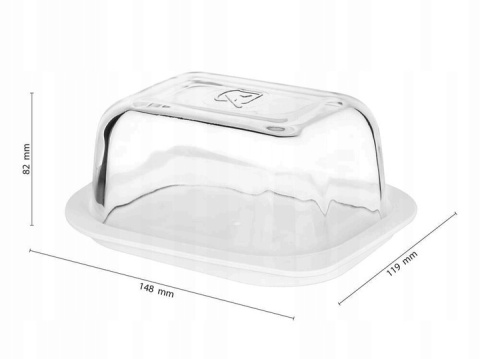 Maselnica maselniczka szklana pojemnik na masło do kuchni