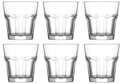 Szklanki do wody soku drinków 6 szt 200 ml niska Lav aras