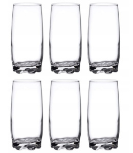 Szklanki wysokie do wody drinków 6 szt 390 ml Lav Adora
