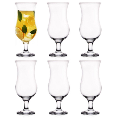 Kieliszki szklanki na stopce koktajlowe 6 szt Lav Fiesta