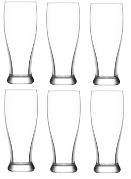 Szklanki wysokie do piwa wody 6 szt 330 ml Lav Brotto