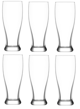 Szklanki wysokie do piwa wody 6 szt 330 ml Lav Brotto