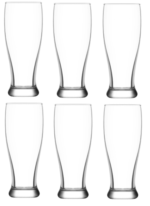 Szklanki wysokie do piwa wody 6 szt 330 ml Lav Brotto