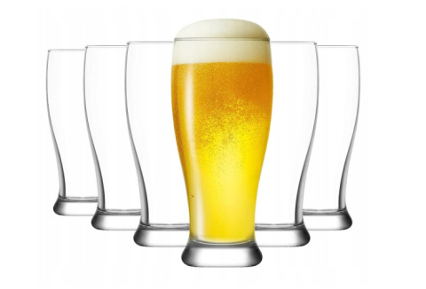 Szklanki wysokie do piwa wody 6 szt 330 ml Lav Brotto