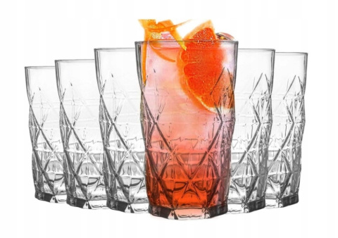 Szklanki wysokie do wody drinków 6 szt 460 ml Lav Keops