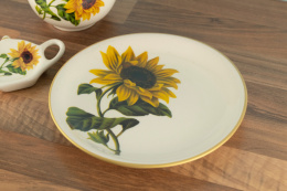 Talerz deserowy słoneczniki Mieroszów ceramiczny