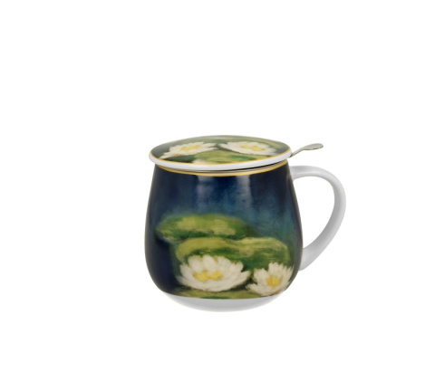 Kubek baryłka filtr Monet Nenufars na prezent kwiaty