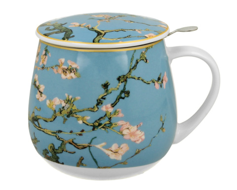 Kubek zaparzacz pokrywka baryłka do herbaty Gogh Migdałowiec