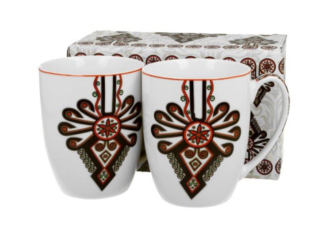 2 kubki porcelana do kawy herbaty na prezent parzenica