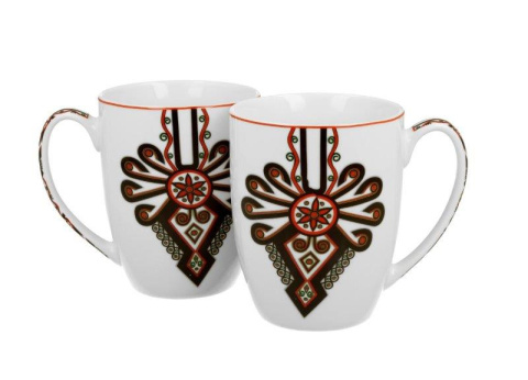 2 kubki porcelana do kawy herbaty na prezent parzenica