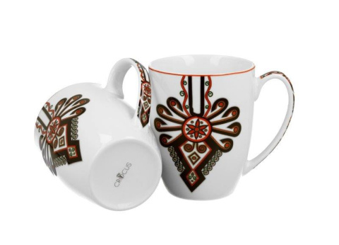 2 kubki porcelana do kawy herbaty na prezent parzenica