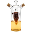 Karafka szklana butelka na oliwę ocet dozownik 2w1 Peter