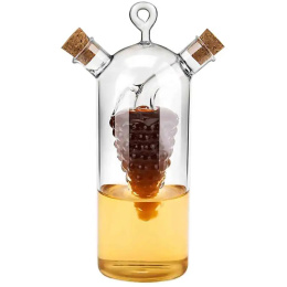 Karafka szklana butelka na oliwę ocet dozownik 2w1 Peter