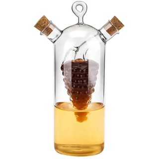 Karafka szklana butelka na oliwę ocet dozownik 2w1 Peter