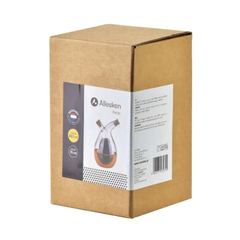 Butelka szklana na oliwę ocet karafka dozownik 2w1 Peter