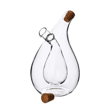 Butelka szklana na oliwę ocet karafka dozownik 2w1 Peter