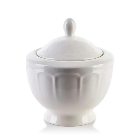 Cukiernica biała pojemnik na cukier porcelanowy Hella