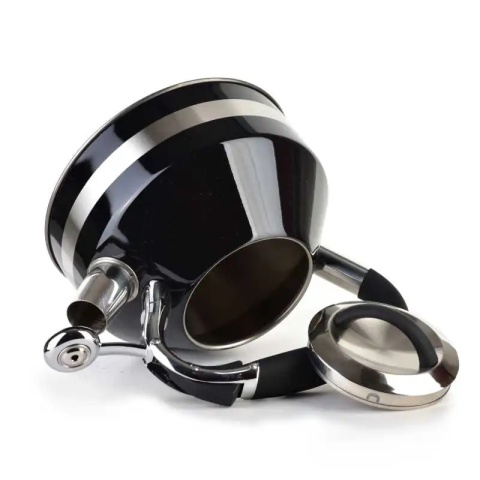 Czajnik do gotowania wody na gaz stalowy 2l czarny Georg