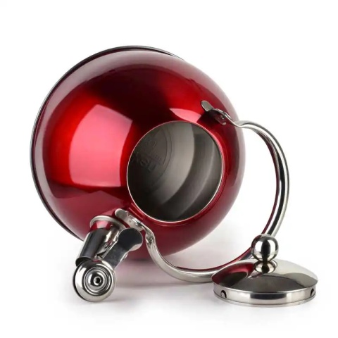 Czajnik do wody na gaz indukcje stalowy 2,5l czerwony Liam