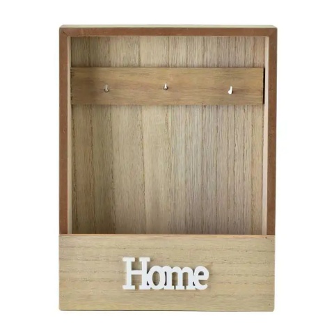 Szkrzynka wieszak na klucze drewniany do powieszenia home
