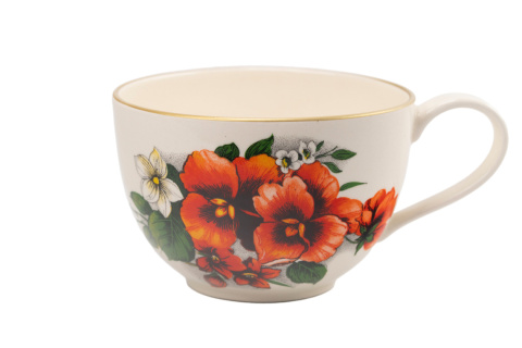 Duża kubek bratki Mieroszów jumbo ceramika XXL