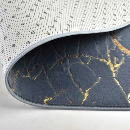 Dywanik do łazienki szary miękki bath zac 120x50 marmur