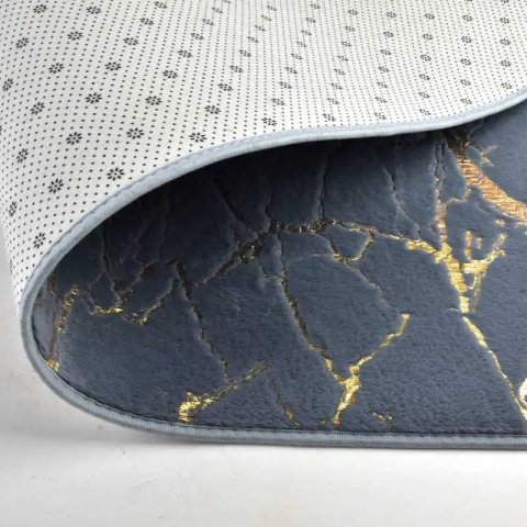 Dywanik do łazienki szary miękki bath zac 120x50 marmur