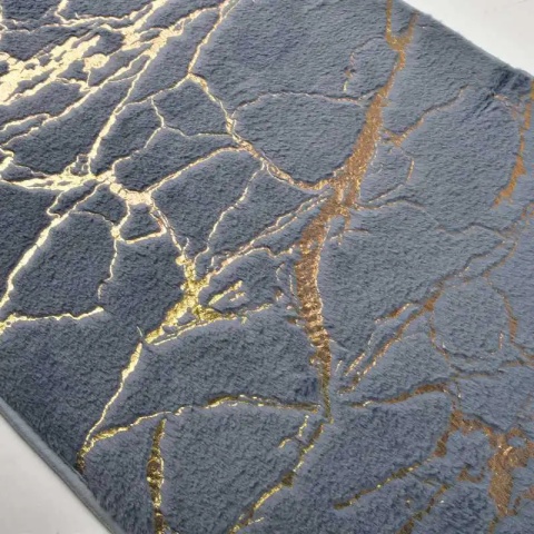 Dywanik do łazienki szary miękki bath zac 120x50 marmur