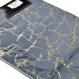 Dywanik do łazienki szary miękki bath zac 58x40 marmur