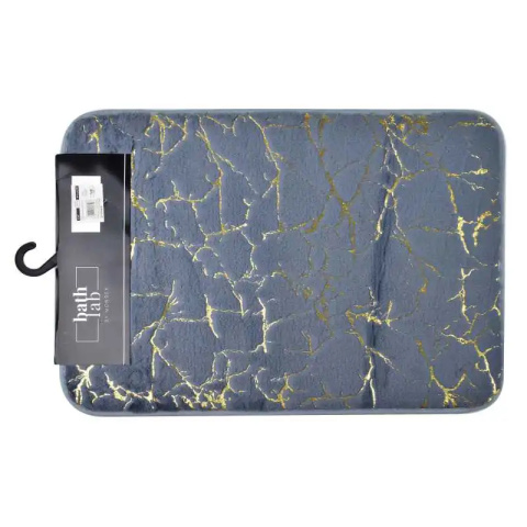 Dywanik do łazienki szary miękki bath zac 58x40 marmur