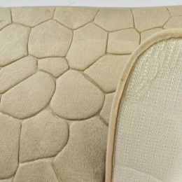 Dywanik beżowy do łazienki miękki bath lab zac 80x50 ozdoba