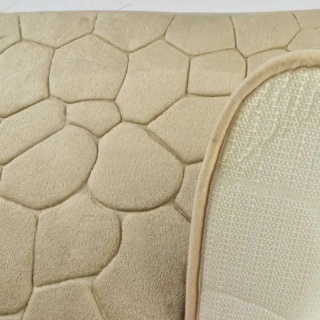 Dywanik beżowy do łazienki miękki bath lab zac 80x50 ozdoba