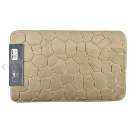 Dywanik beżowy do łazienki miękki bath lab zac 80x50 ozdoba