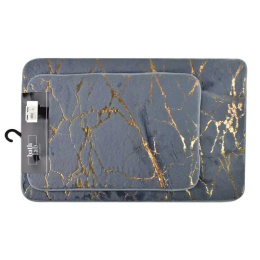 Dywaniki do łazienki szare miękkie bath zac 58x40 marmur