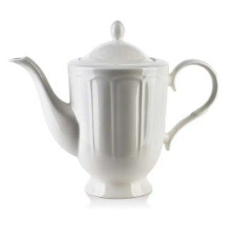 Dzbanek porcelanowy czajnik do herbaty 1,4 l Hella biały